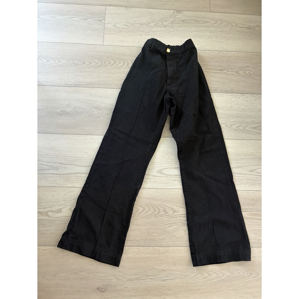 Big Bud Press Work Pant High Waisted Straight Leg Pants Women's XS Black